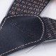 Luxusní černošedé kšandy s hedvábným leskem kožená poutka Assante 90065