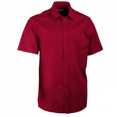 Vínově červená pánská košile rovná Aramgad 40333