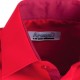 Červená pánská košile rovná s krátkým rukávem Aramgad 40337