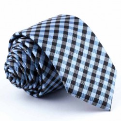 Slim kravata modrá Greg 94261