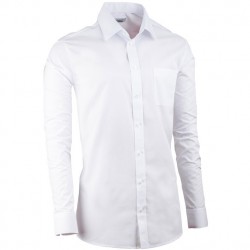 Bílá košile s dlouhým rukávem slim fit pánská Aramgad 30080
