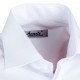 Nadměrná košile na manžetový knoflík rovná bílá Assante 31012