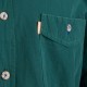 Lahvově zelená pánské košile krátký rukáv rovný střih Tonelli 110819