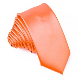 Oranžová slim fit kravata Greg 99179