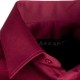 Extra prodloužená pánská košile slim fit vínově červená Assante 20314