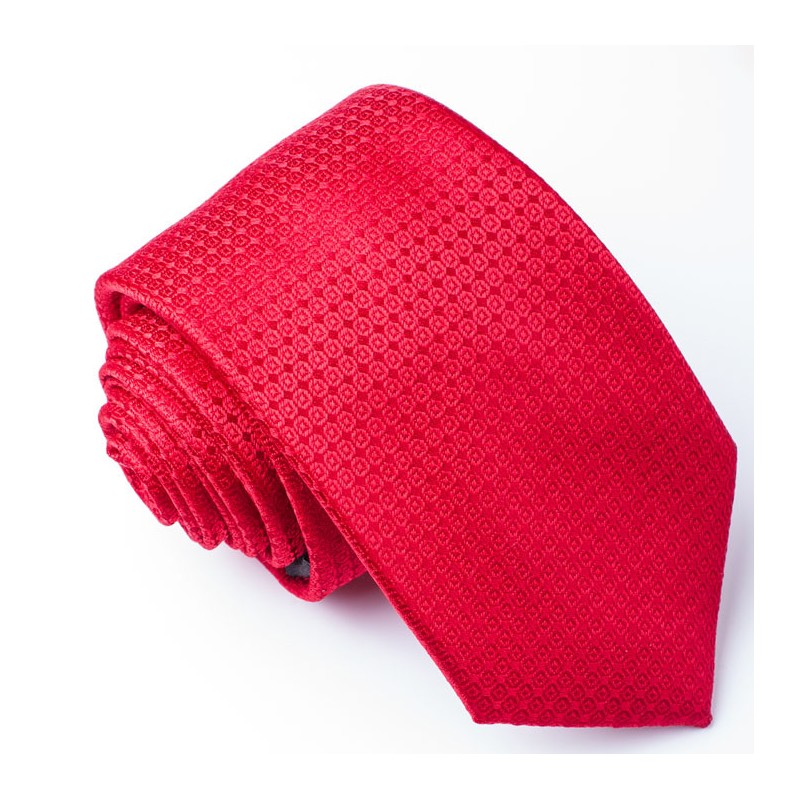 Fotografie Pánská červená kravata Greg 93146, Barva červená
