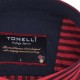 Pánská košile červená dlouhý rukáv Tonelli 110931