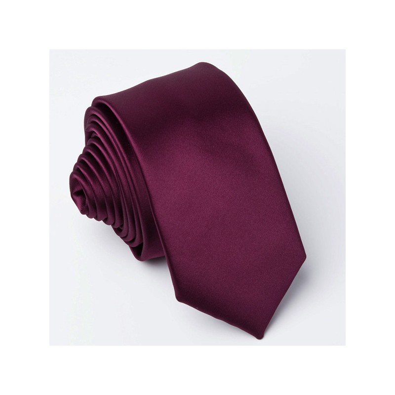 Fotografie Fialová slim fit kravata Greg 99165, Barva fialová