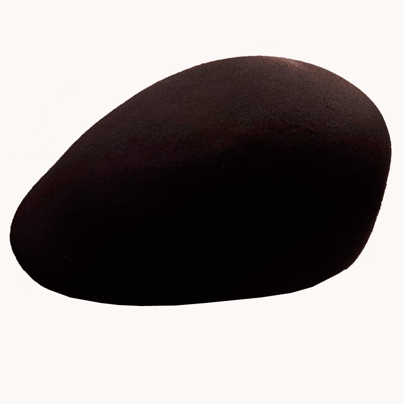 Černá bekovka pánská z tvrzené plsti 100% vlna Assante 85210, Barva černá