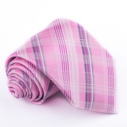 Fialovo růžová kravata Greg 96041